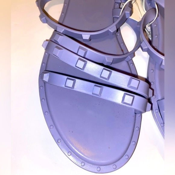 Shade & Shore Lavender Purple Sandals Studded, Lilac Sandals - Picture 4 of 4
